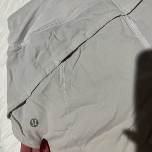 white lululemon shorts
